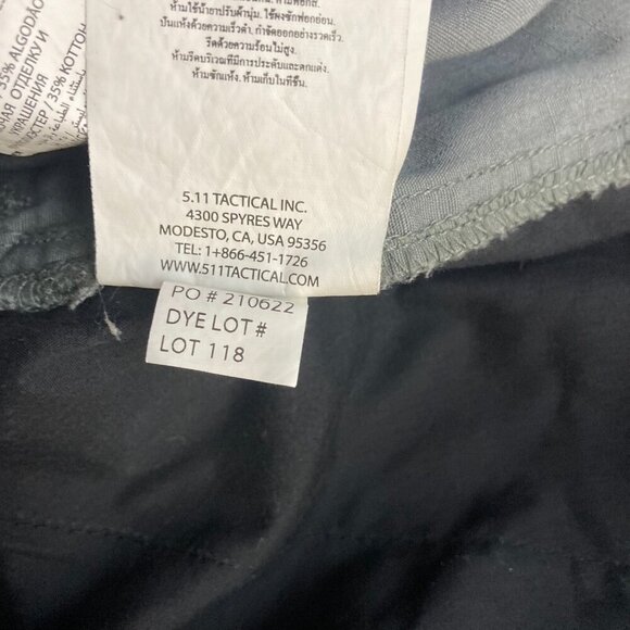 5.11 Tactical Men's Cargo Pants 38x30 Gray Flex Elastic Pockets Ripstop 210622 - Picture 5 of 16
